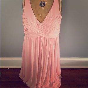 Floor length bridesmaid dress